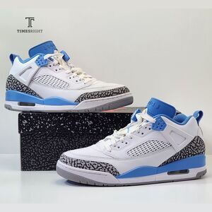 Size 9.5 - Nike Air Jordan Spizike Low UNC White/University Blue 2024 FQ1759-141